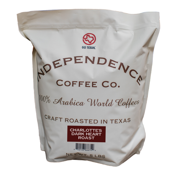 BULK BIG BAG! Charlotte's Dark Heart Roast - Independence Coffee Co.