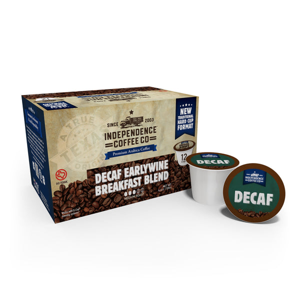INDIE SHOTS  - DECAF - Earlywine Breakfast Blend Indie Shots for Single Serve Brewers