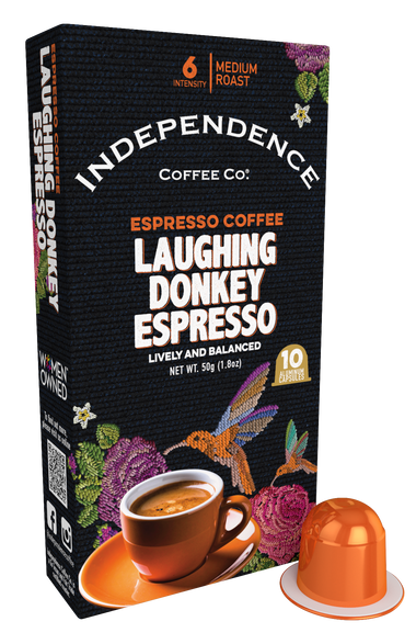 Laughing Donkey Espresso - Compresso Capsules* (10 count) for Nespresso® style brewers
