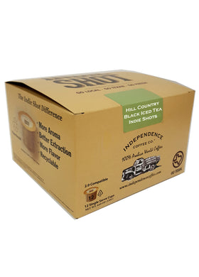 Hill Country Black Iced Tea Indie Shots