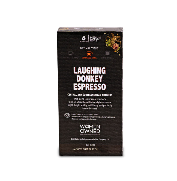 Laughing Donkey Espresso - Compresso Capsules* (10 count) for Nespresso® style brewers