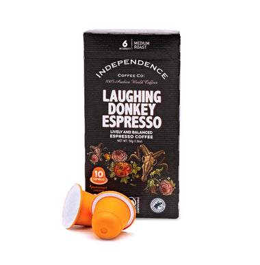 Laughing Donkey Espresso - Compresso Capsules* (10 count) for Nespresso® style brewers