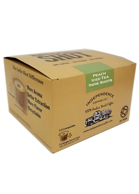 Iced Peach Tea Indie Shots - Independence Coffee Co.